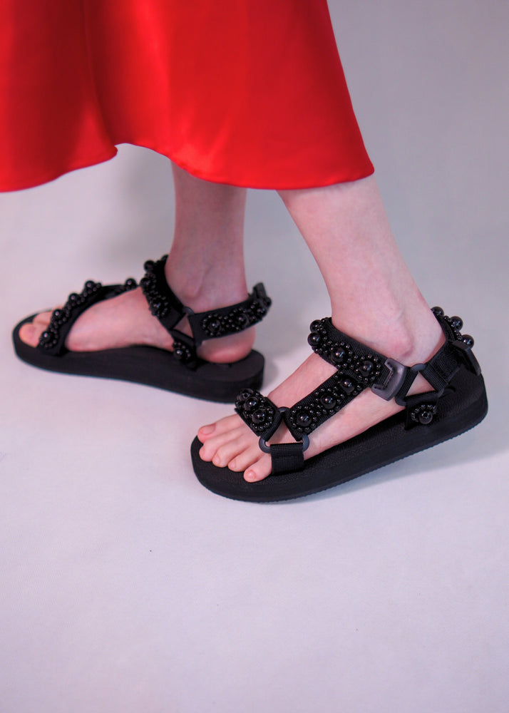 Black Pearly, JaeDals, Light weight, Anti slip, travel friendly