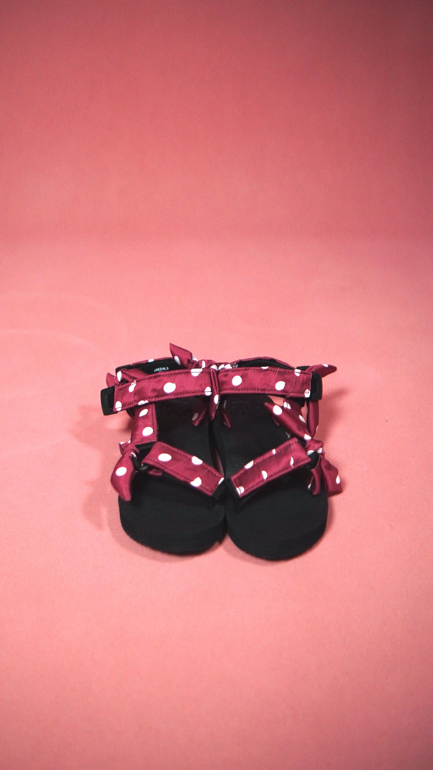 Red polka dots, JaeDals, Sandals, CNY