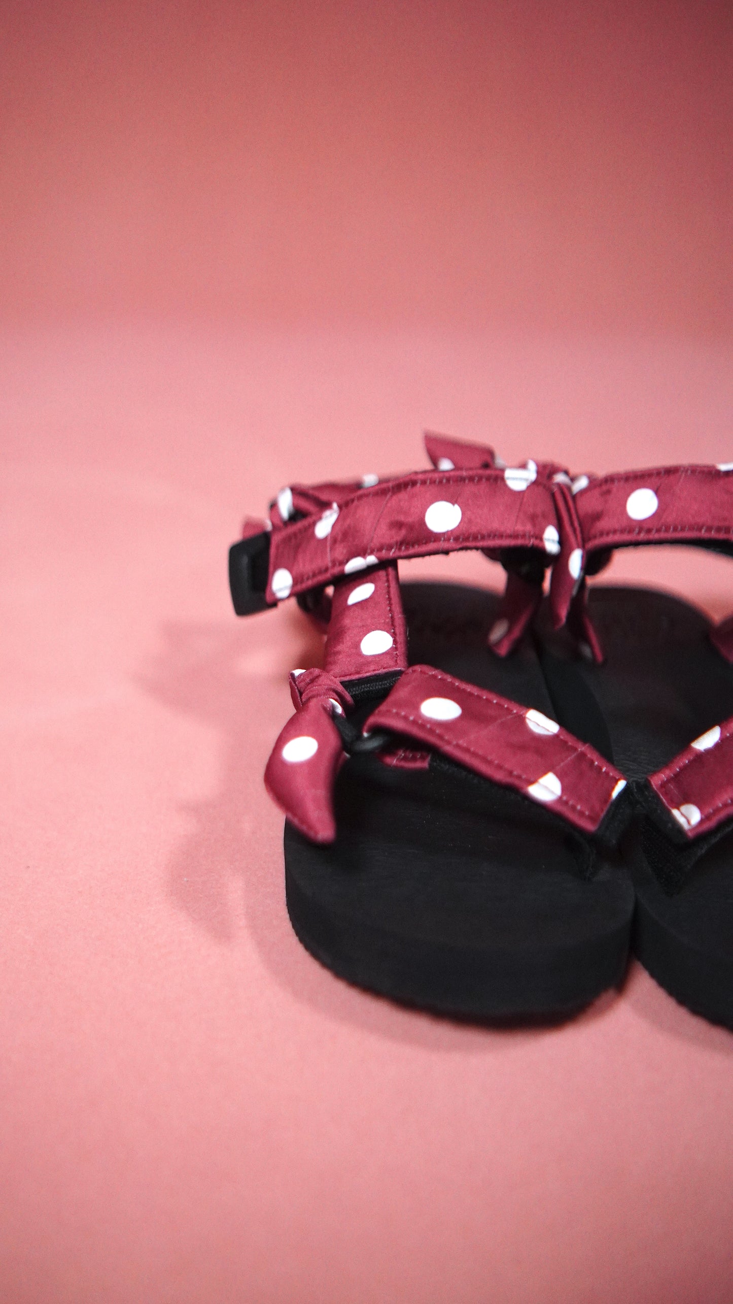 Red polka dots, JaeDals, Sandals, CNY